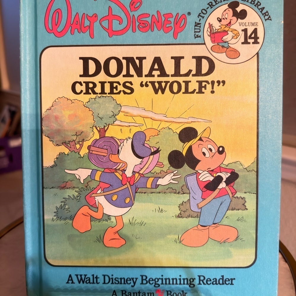 3/$25 Disney Fun-to-Read Vol. 14 1986 “Donald Cries Wolf!” Vintage Book